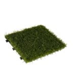 Interlocking Tile Πράσινο Πλαστική ύλη Τεχνητό γρασίδι (30 x 3