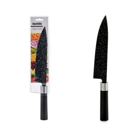 Μαχαίρι Κουζίνας Μαύρο Ανοξείδωτο ατσάλι Σκληρό πλαστικό (2 x 37