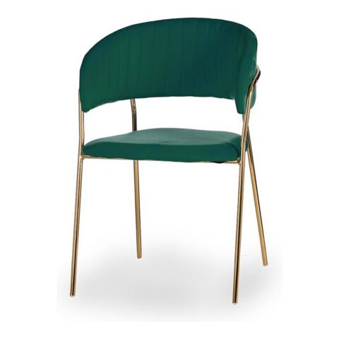 Καρέκλα Χρυσό Πράσινο πολυεστέρας Σίδερο (49 x 80