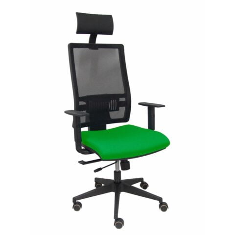 Καρέκλα γραφείου με κεφαλάρι P&C Horna Traslack bali Πράσινο
