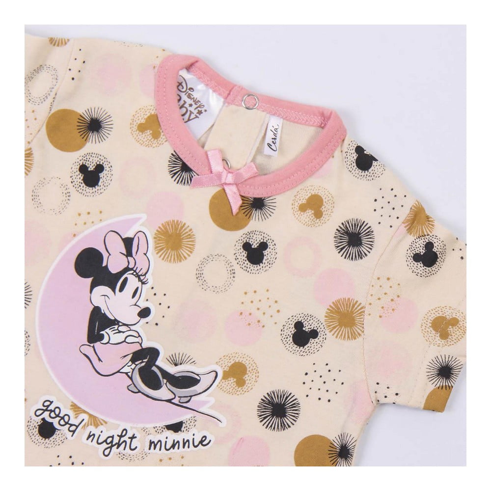 Ολόσωμο Κοντομάνικο για Μωρά Minnie Mouse Ροζ
