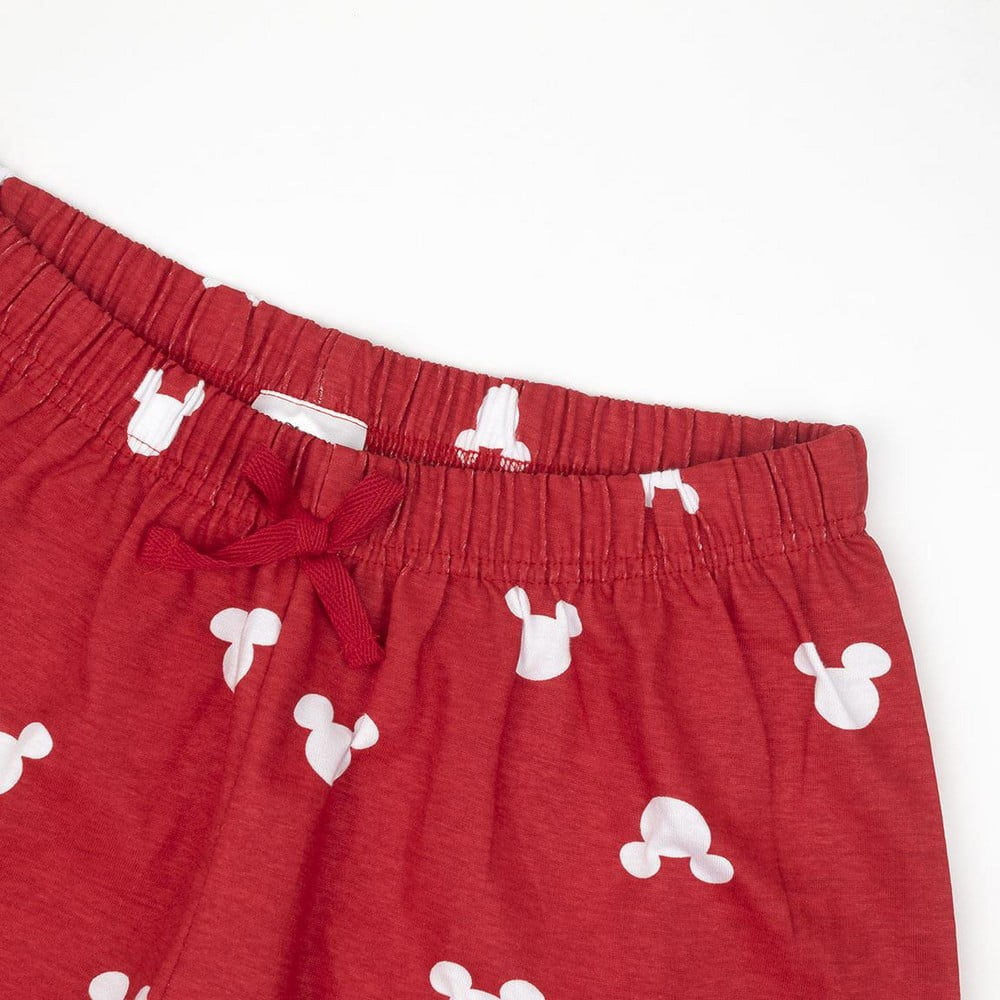 Kαλοκαιρινή παιδική πιτζάμα Minnie Mouse Γυναίκα Κόκκινο Γκρι