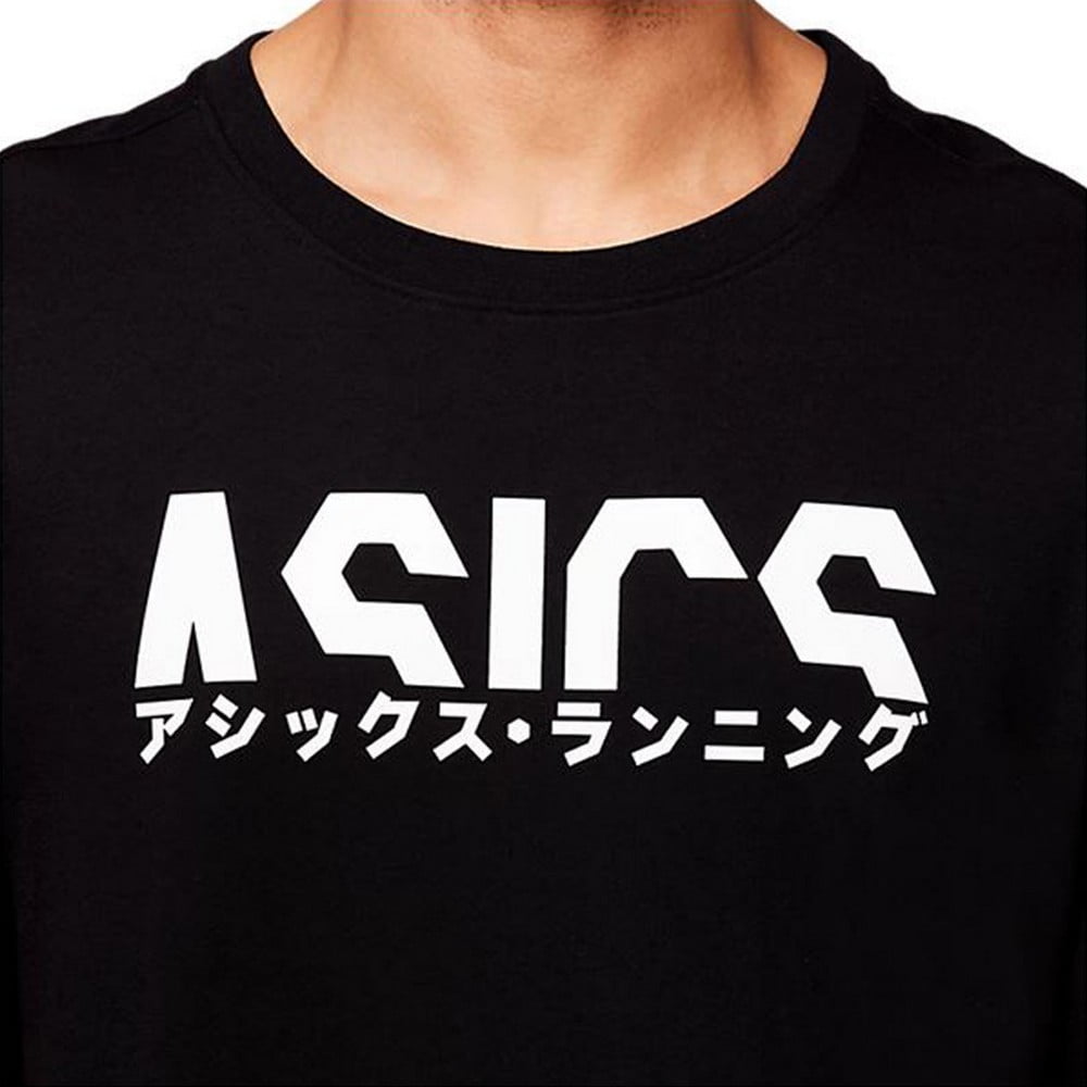 Ανδρική Μπλούζα με Κοντό Μανίκι Asics Katakana Μαύρο
