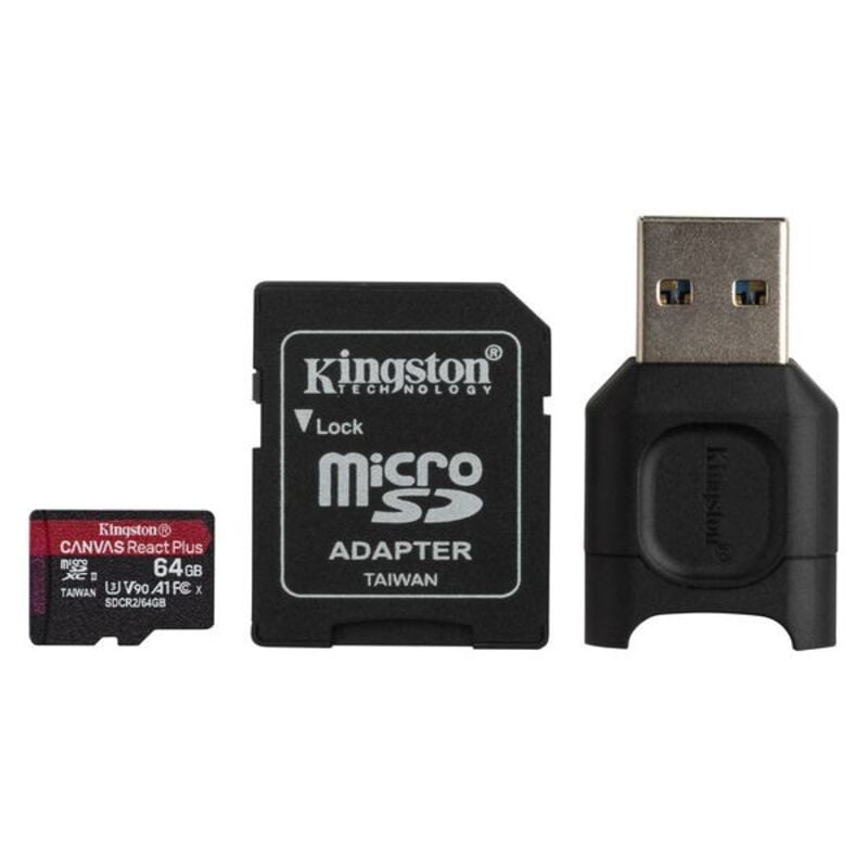 Κάρτα Μνήμης Micro SD με Αντάπτορα Kingston MLPMR2/64GB 285 MB/s