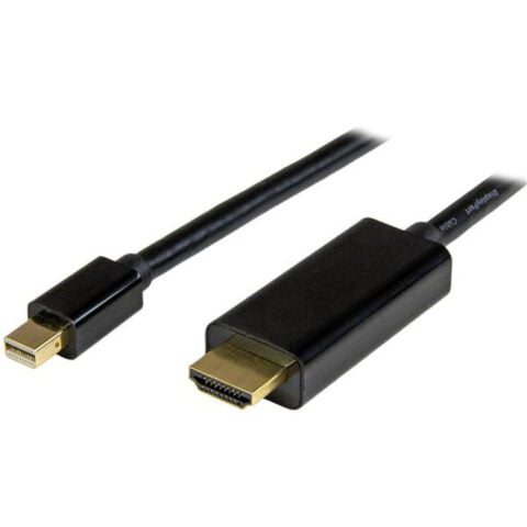 Καλώδιο DisplayPort σε HDMI Startech MDP2HDMM1MB 4K Ultra HD Μαύρο 1 m