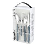 Μαχαιροπίρουνα Amefa Eclat Ναυτικό Μπλε Μέταλλο (24 pcs)