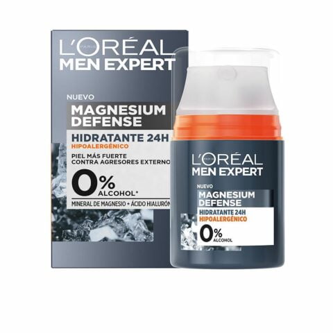 Ενυδατική κρέμα προοσώπου L'Oreal Make Up Men Expert Magnesium Defense 24 ώρες 50 ml