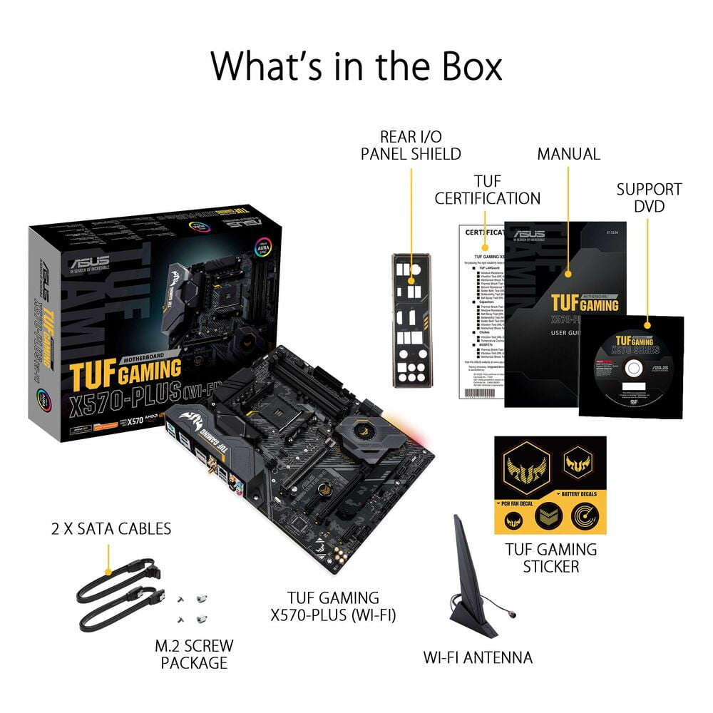 Μητρική Κάρτα Asus TUF Gaming X570-Plus (WI-FI) ATX AMD X570 AMD AMD AM4