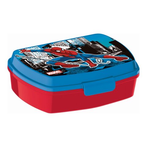 Κουτί για Sandwich Spiderman Great power Πλαστική ύλη Κόκκινο Μπλε (17 x 5.6 x 13.3 cm)