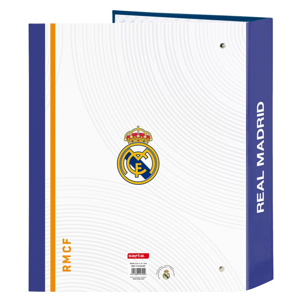Φάκελος δακτυλίου Real Madrid C.F. Μπλε Λευκό A4 27 x 33 x 6 cm