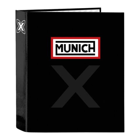 Φάκελος δακτυλίου Munich Deep Night Μαύρο A4 (40 mm)