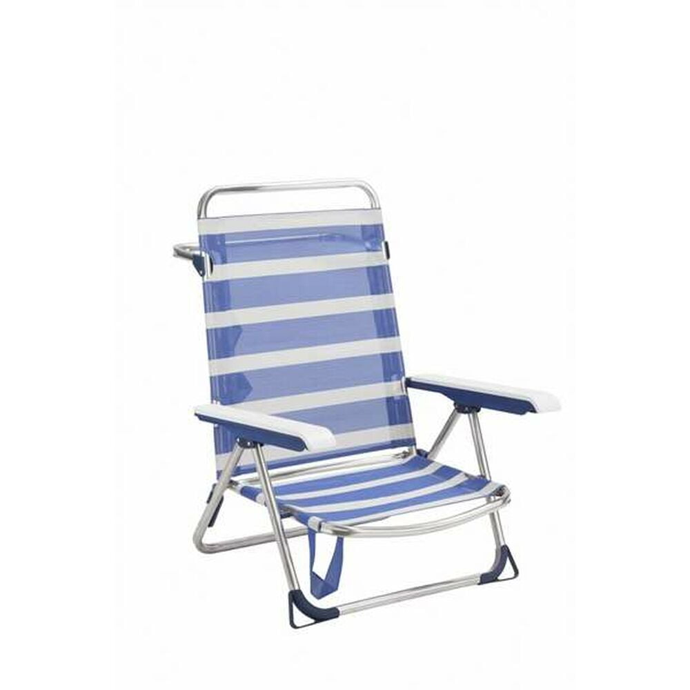 Καρέκλα στην παραλία Αλουμίνιο Εύκαμπτο Πολλαπλή τοποθέτηση Ριγέ