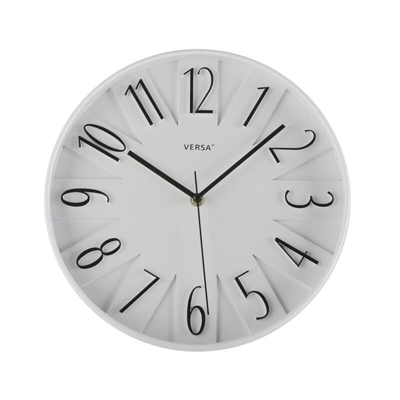 Ρολόι Τοίχου Versa Πλαστική ύλη (4 x 30 x 30 cm)