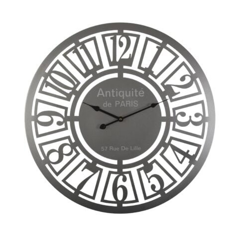 Ρολόι Τοίχου Versa 18191476 Ασημί Μέταλλο Vintage 60 x 60 x 5 cm