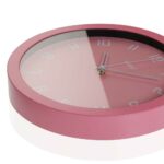 Ρολόι Τοίχου Ροζ πολυπροπυλένιο (4