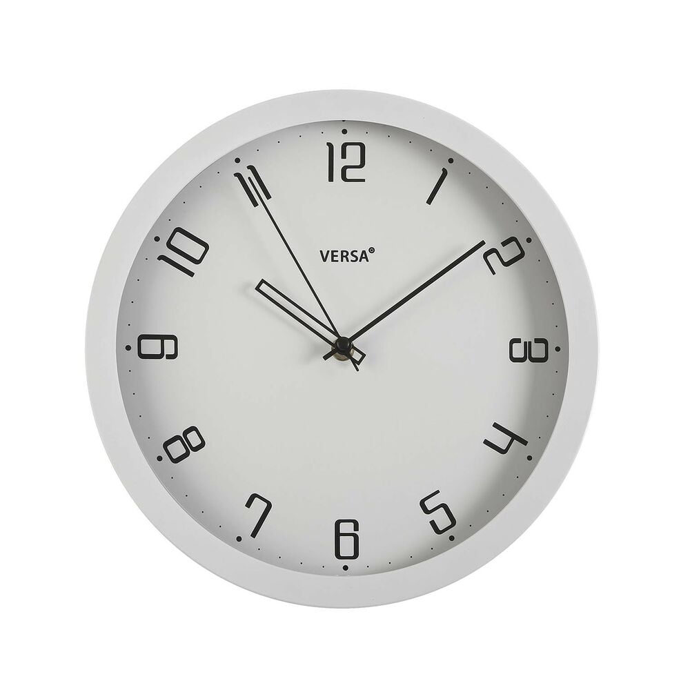 Ρολόι Τοίχου Λευκό πολυπροπυλένιο (4