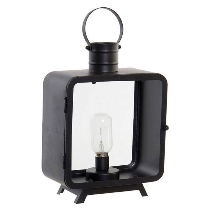 Φανάρι LED DKD Home Decor Μέταλλο Μαύρο (22 x 12 x 38 cm)