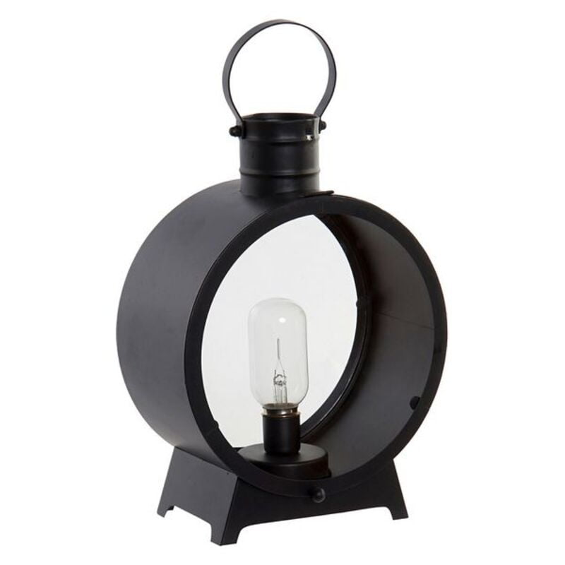 Φανάρι LED DKD Home Decor Μέταλλο Μαύρο (22 x 12 x 37 cm)