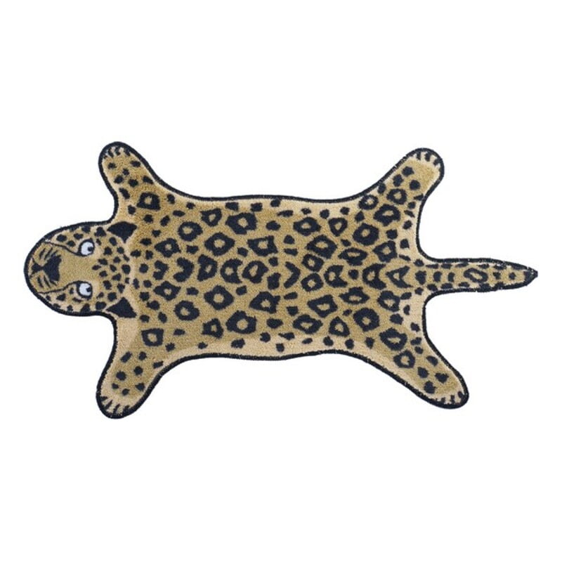 Χαλί DKD Home Decor Leopard πολυεστέρας (115 x 60 x 1 cm)