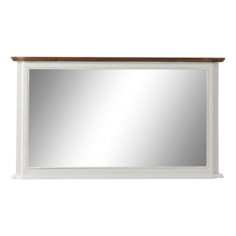 Τοίχο καθρέφτη DKD Home Decor 115 x 6 x 66 cm Κρυστάλλινο Καφέ Λευκό Ρομαντικό