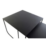 Βοηθητικό Τραπέζι DKD Home Decor Μαύρο Μέταλλο (2 pcs) (45 x 45 x 35 cm)