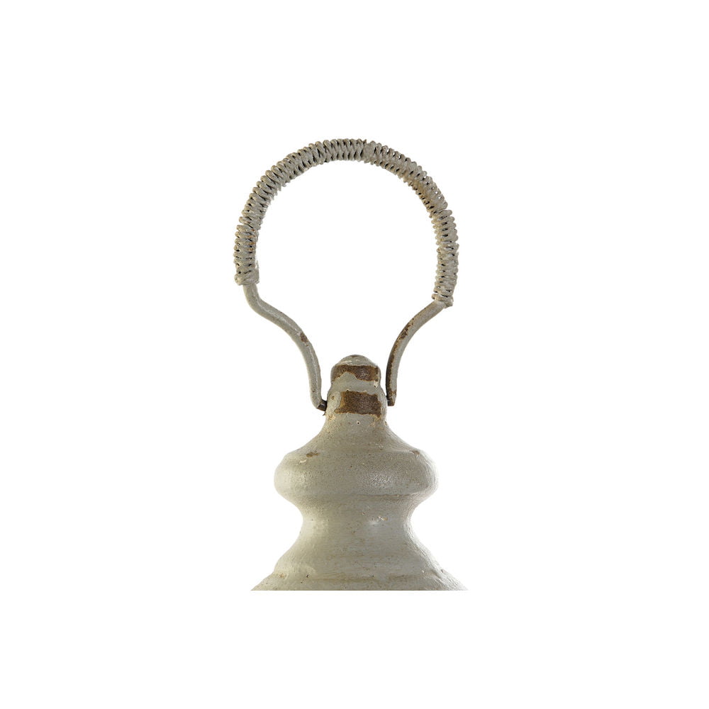 Lanterne DKD Home Decor Παλαιωμένο φινίρισμα Κρυστάλλινο Γκρι Μέταλλο (35 x 35 x 64 cm)