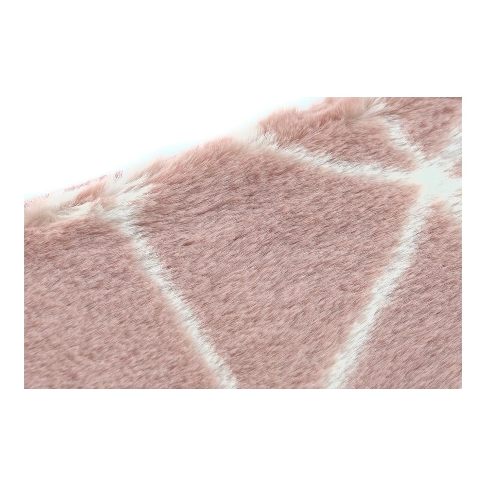 Χαλί DKD Home Decor Ροζ πολυεστέρας (60 x 2.4 x 1 cm)