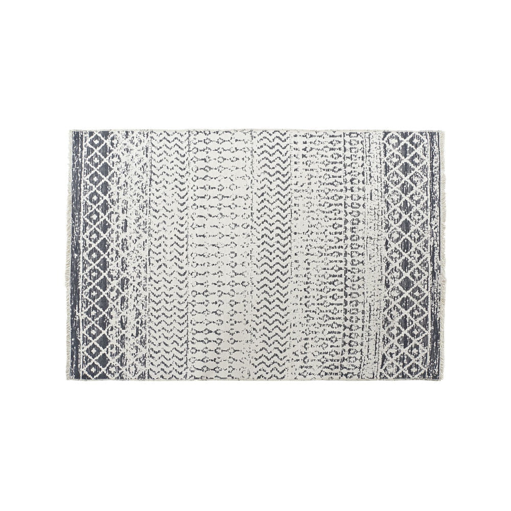 Χαλί DKD Home Decor Λευκό Γκρι πολυεστέρας βαμβάκι (120 x 180 x 1 cm)