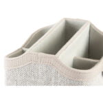 Βάση για Τηλεχειριστήρια  DKD Home Decor Περιστροφικó Μπεζ λινό Παραδοσιακά (18.5 x 16 x 14 cm)