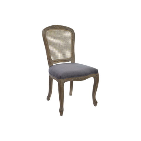 Καρέκλα DKD Home Decor Γκρι Ξύλο πολυεστέρας ρατάν (53 x 49 x 95 cm)
