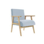 Κάθισμα DKD Home Decor πολυεστέρας Sky μπλε Ξύλο MDF (61 x 63 x 77 cm)
