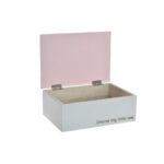 Διακοσμητικό κουτί DKD Home Decor Ξύλο Κεραμική Πηλός (2 pcs) (17 x 12 x 6 cm)