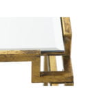 Βοηθητικό Τραπέζι DKD Home Decor Καθρέφτης Μέταλλο Χάλκινο Ανοιχτό (63 x 63 x 42 cm)