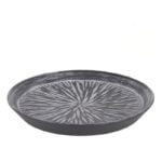 Πιάτο για Επιδόρπιο Inde Stoneware Lotus Μαύρο Πορσελάνη