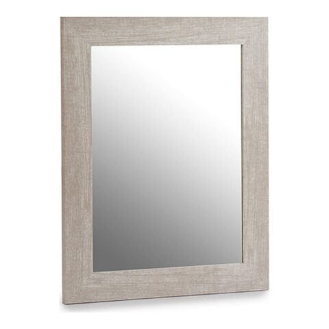 Τοίχο καθρέφτη Γκρι Ξύλο Κρυστάλλινο πολυστερίνη Φυσικό (39 x 2 x 49 cm)