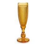 Ποτήρι για σαμπάνια Vivalto Κεχριμπάρι 180 ml Κρυστάλλινο (180 ml) (7 x 20 x 7 cm) (1 pcs)