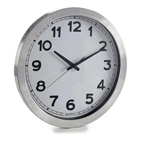 Ρολόι Τοίχου Ασημί 60 cm