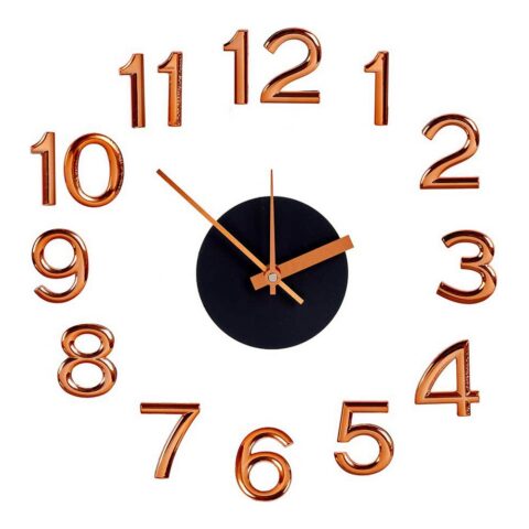 Ρολόι Τοίχου Κόλλα Αργυρό ABS EVA (Ø 45 cm)