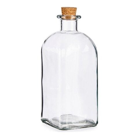Γυάλινο Mπουκάλι Vivalto Διαφανές φελλός Γυαλί (1000 ml)