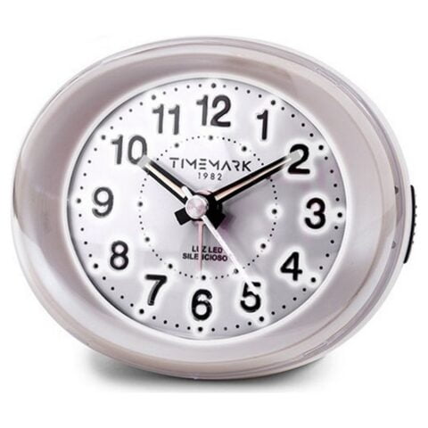 Αναλογικό Ρολόι Ξυπνητήρι Timemark Λευκό (9 x 9 x 5