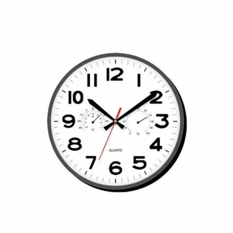 Ρολόι Τοίχου Timemark Μαύρο 30 x 30 cm