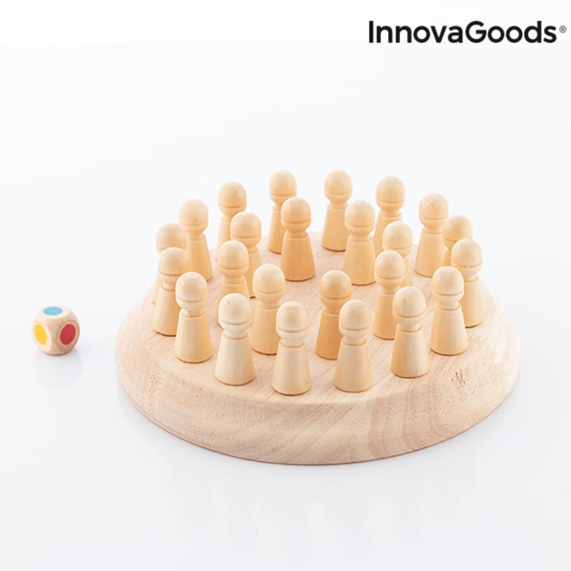 Ξύλινο Σκάκι Mνήμης Taeda InnovaGoods 26 τεμάχια