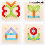 Ξύλινο Παιχνίδι για να Σχηματίσουν Γράμματα και Αριθμούς Koogame InnovaGoods 27 τεμάχια