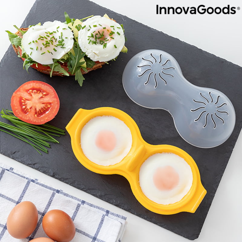 Διπλή Συσκευή Σιλικόνης για Βραστά Αυγά Oovi InnovaGoods