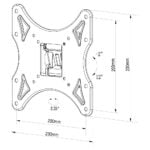 Βάση Τηλεόρασης TM Electron 26"-40" 25 kg