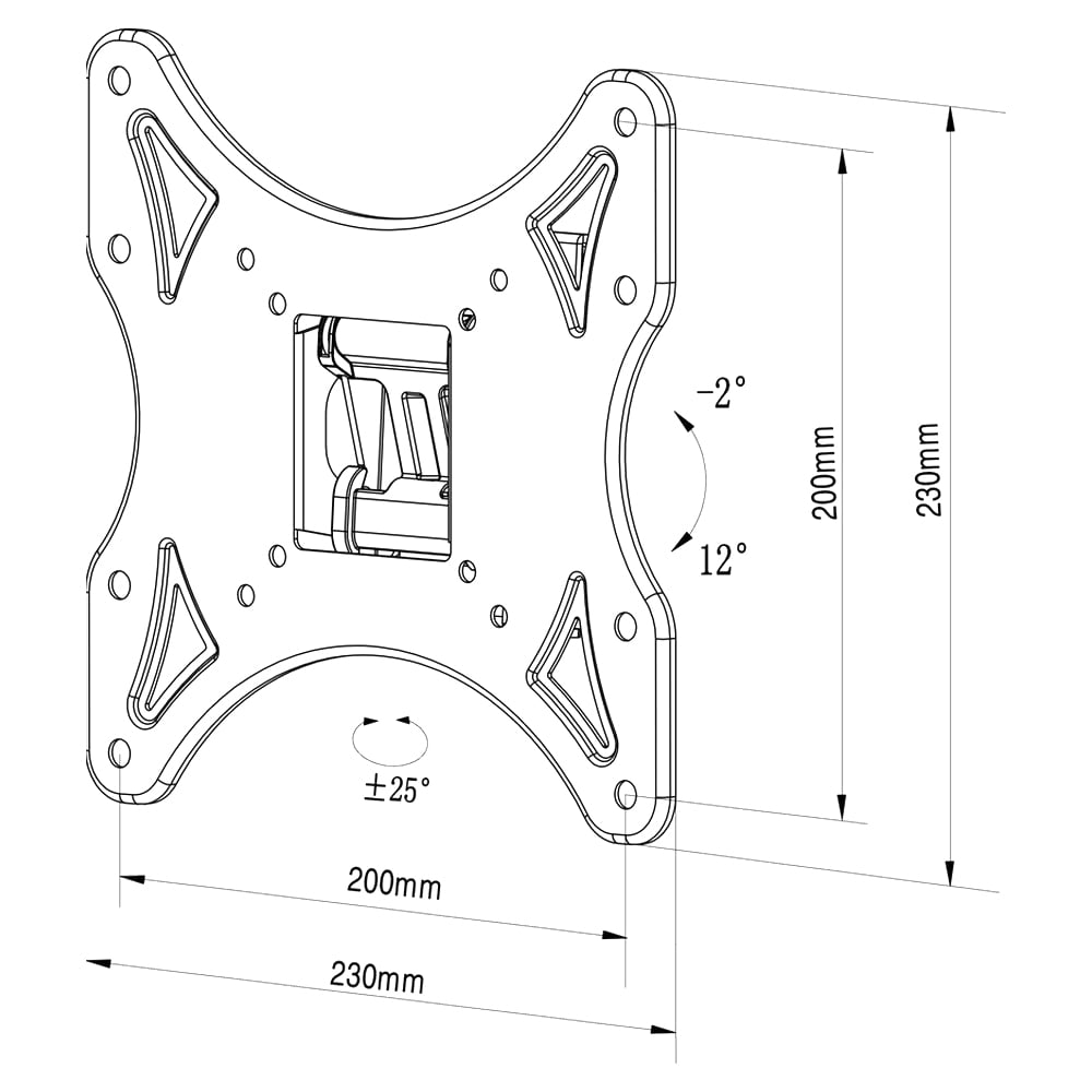 Βάση Τηλεόρασης TM Electron 26"-40" 25 kg