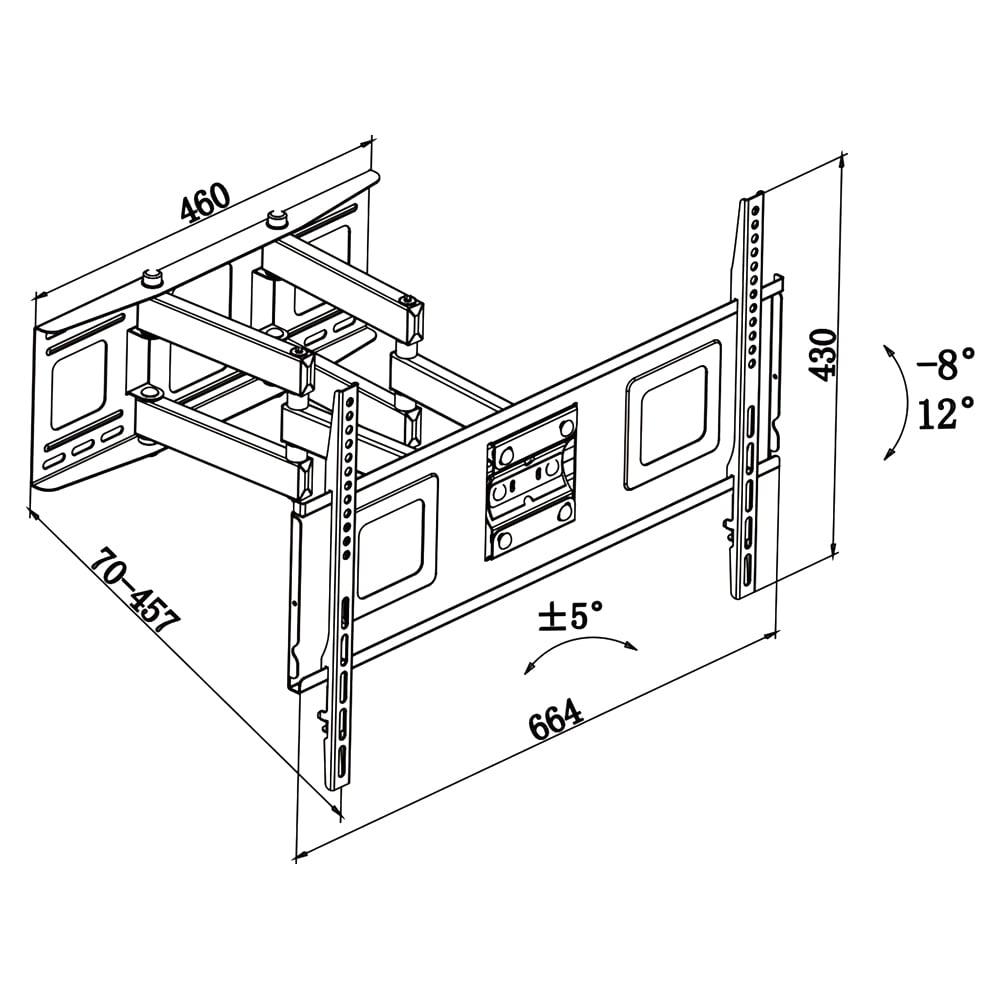 Βάση Τηλεόρασης TM Electron 32"-65" 60 Kg