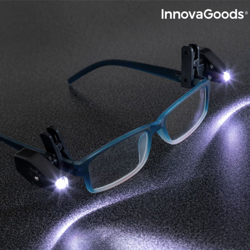 Κλιπ με LED για Γυαλιά 360º InnovaGoods (Πακέτο με 2)