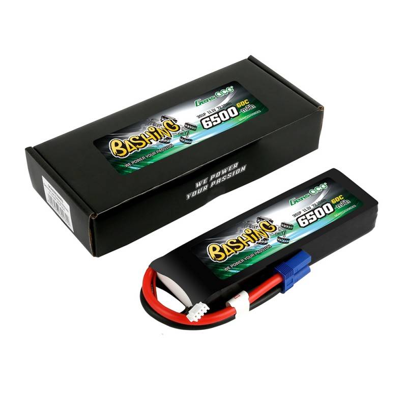 Gens Ace Bashing 6500mAh 11.1V 60C EC5 LiPo Battery