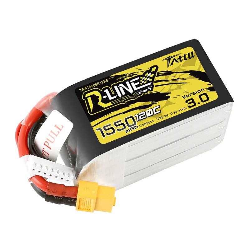 Battery Tattu R-Line 3.0 1550mAh 22.2V 120C 6S1P XT60
